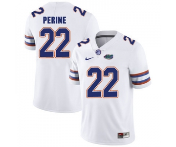 Florida Gators White #22 Lamical Perine Football Player Performance Jersey