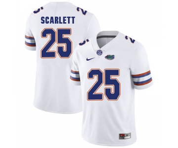 Florida Gators White #25 Jordan Scarlett Football Player Performance Jersey