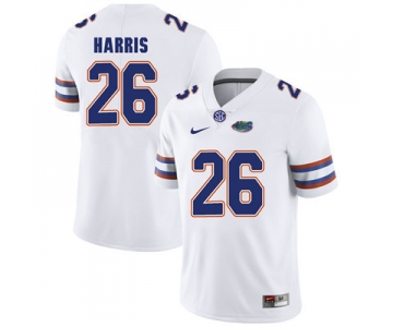 Florida Gators White #26 Marcell Harris Football Player Performance Jersey