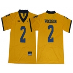Men's Michigan Wolverines #2 Charles Woodson Yellow 2017 College Football Stitched Brand Jordan NCAA Jersey
