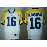 Michigan Wolverines #16 Denard Robinson White Cowboys Classic Jersey