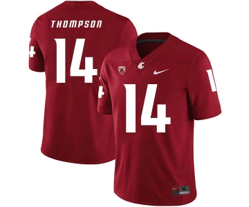 Washington State Cougars 14 Jack Thompson Red College Football Jersey