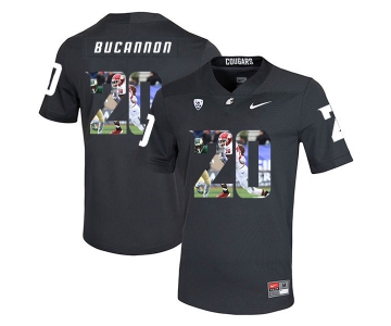 Washington State Cougars 20 Deone Bucannon Black Fashion College Football Jersey