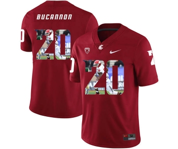 Washington State Cougars 20 Deone Bucannon Red Fashion College Football Jersey