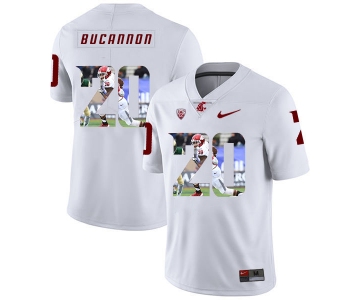 Washington State Cougars 20 Deone Bucannon White Fashion College Football Jersey