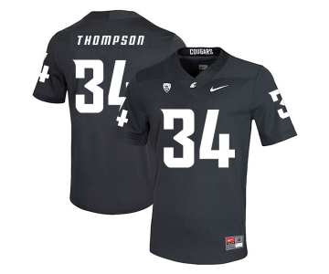 Washington State Cougars 34 Jalen Thompson Black College Football Jersey