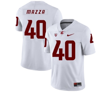 Washington State Cougars 40 Blake Mazza White College Football Jersey