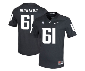 Washington State Cougars 61 Cole Madison Black College Football Jersey