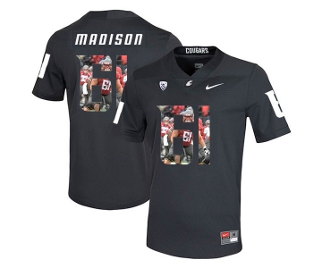 Washington State Cougars 61 Cole Madison Black Fashion College Football Jersey