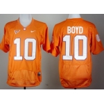 Clemson Tigers #10 Tajh Boyd Orange Pro Combat Jersey