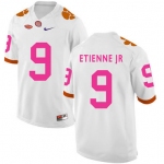 Clemson Tigers 9 Travis Etienne Jr White Breast Cancer Awareness College Football Jersey