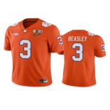 Men's Clemson Tigers #3 Vic Beasley Orange 2020 National Championship Game Jersey