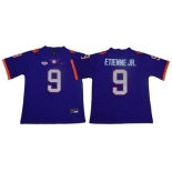 Men's Nike Clemson Tigers #9 Travis Etienne Jr Purple Team Color 2019 New Limited Football Jersey