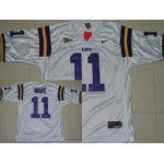 LSU Tigers #11 Spencer Ware White Jersey