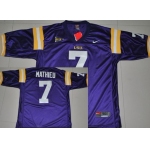 LSU Tigers #7 Tyrann Mathieu Purple Jersey