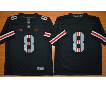 Men's Ohio State Buckeyes 8th Championship Commemorative Black College Football Jersey