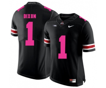 Ohio State Buckeyes 1 Johnnie Dixon Black 2018 Breast Cancer Awareness College Football Jersey