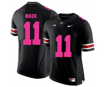 Ohio State Buckeyes 11 Austin Mack Black 2018 Breast Cancer Awareness College Football Jersey
