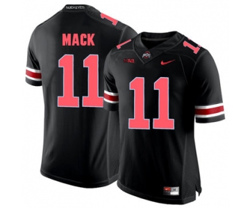 Ohio State Buckeyes 11 Austin Mack Blackout College Football Jersey