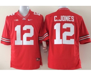 Ohio State Buckeyes #12 Cardale Jones 2014 Red Limited Jersey