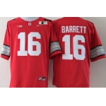 Ohio State Buckeyes #16 J.T. Barrett 2015 Playoff Rose Bowl Special Event Diamond Quest Red 2015 BCS Patch Jersey