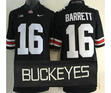 Ohio State Buckeyes #16 J.T. Barrett Black 2015 College Football Nike Limited Jersey