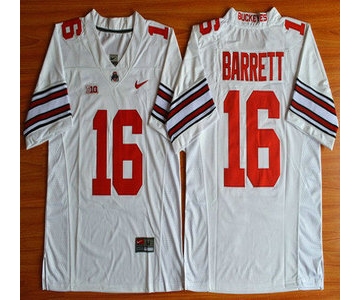 Ohio State Buckeyes #16 J.T. Barrett White 2015 College Football Nike Limited Jersey