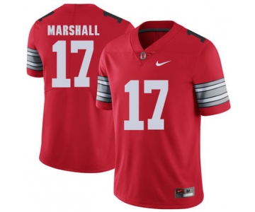 Ohio State Buckeyes 17 Jalin Marshall Red 2018 Spring Game College Football Limited Jersey