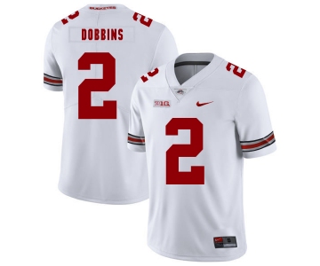 Ohio State Buckeyes 2 J.K. Dobbins White Nike College Football Jersey