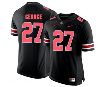 Ohio State Buckeyes 27 Eddie George Blackout College Football Jersey