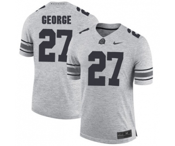 Ohio State Buckeyes 27 Eddie George Gray College Football Jersey