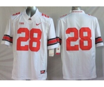 Ohio State Buckeyes #28 Dominic Clarke 2014 White Limited Jersey