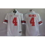 Ohio State Buckeyes #4 Santonio Holmes 2014 White Limited Jersey