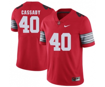Ohio State Buckeyes 40 Hopalong Cassady Red 2018 Spring Game College Football Limited Jersey