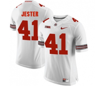 Ohio State Buckeyes 41 Hayden Jester White College Football Jersey