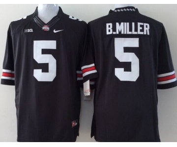 Ohio State Buckeyes #5 Baxton Miller 2014 Black Limited Jersey
