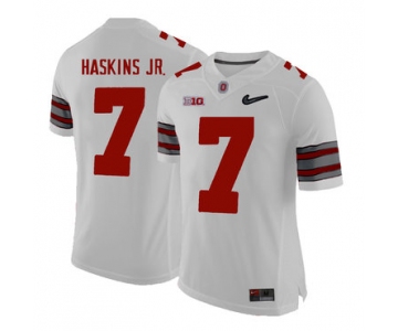 Ohio State Buckeyes 7 Dwayne Haskins White With Diamond Logo College Football Jersey