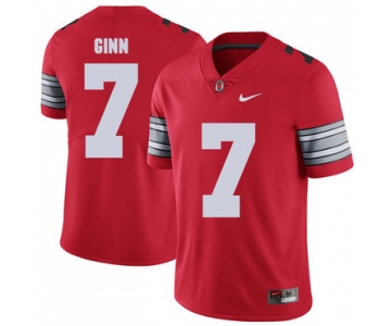 Ohio State Buckeyes 7 Ted Ginn Jr Red 2018 Spring Game College Football Limited Jersey