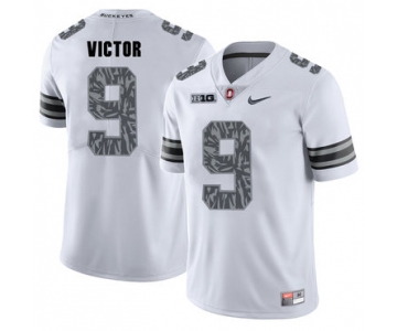 Ohio State Buckeyes 9 Binjimen Victor White Shadow College Football Jersey