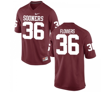 Men's Nike Dimitri Flowers Oklahoma Sooners #36 Limited Cardinal Alumni Football Jersey