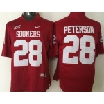 Men's Oklahoma Sooners #28 Adrian Peterson Red College Football Nike Jersey