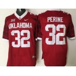 Men's Oklahoma Sooners #32 Samaje Perine Red 2016 College Football Nike Limited Jersey