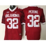 Men's Oklahoma Sooners #32 Samaje Perine Red 2016 College Football Nike Limited Jersey