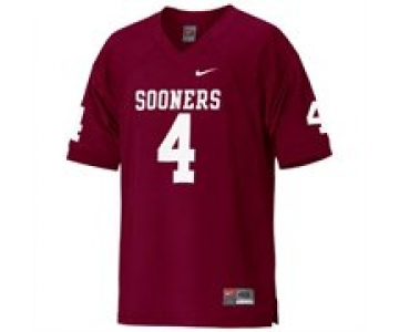 Oklahoma Sooners #4 Red Jersey
