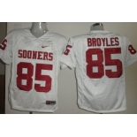 Oklahoma Sooners #85 Ryan Broyles White Jersey