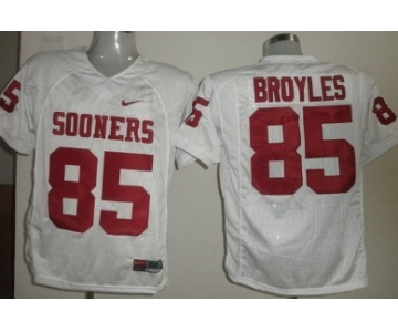 Oklahoma Sooners #85 Ryan Broyles White Jersey