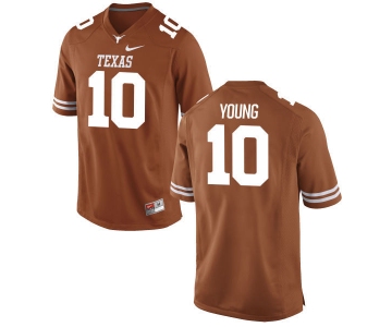 Men's Texas Longhorns 10 Vince Young Orange Nike College Jersey