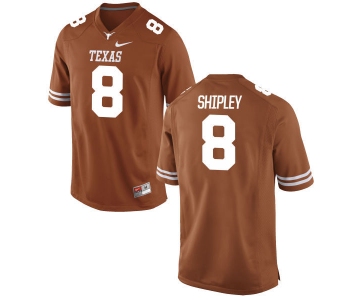 Men's Texas Longhorns 8 Jordan Shipley Orange Nike College Jersey