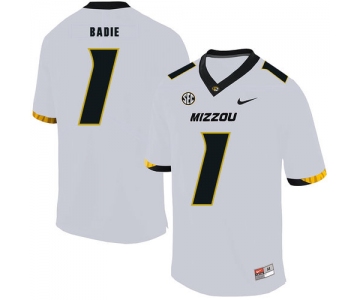 Missouri Tigers 1 Tyler Badie White Nike College Football Jersey
