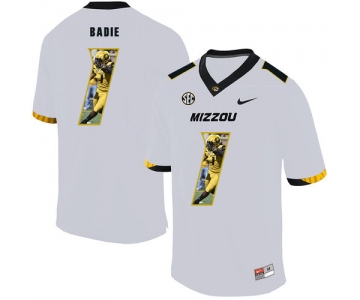 Missouri Tigers 1 Tyler Badie White Nike Fashion College Football Jersey